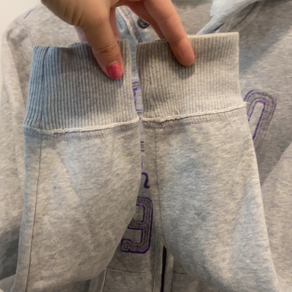 💥3/$20💥 Aeropostale gray zip up hoodie size large - Picture 11 of 13